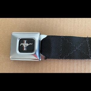 Ford Mustang Belt Buckle-Down Licensed Authentic Adjustable Black